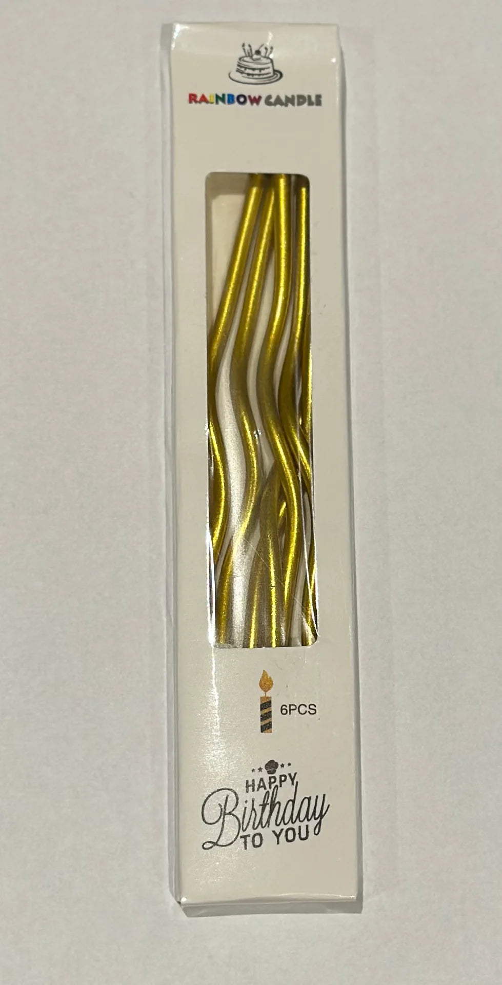Spiralkerzen Gold