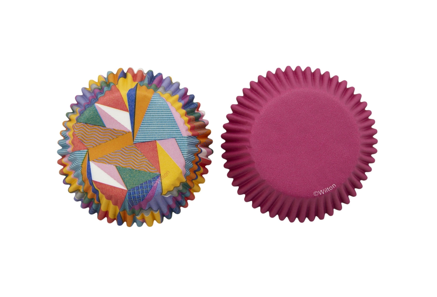 Wilton Baking Cups Duo Pop Art Triangle and Solid Purple