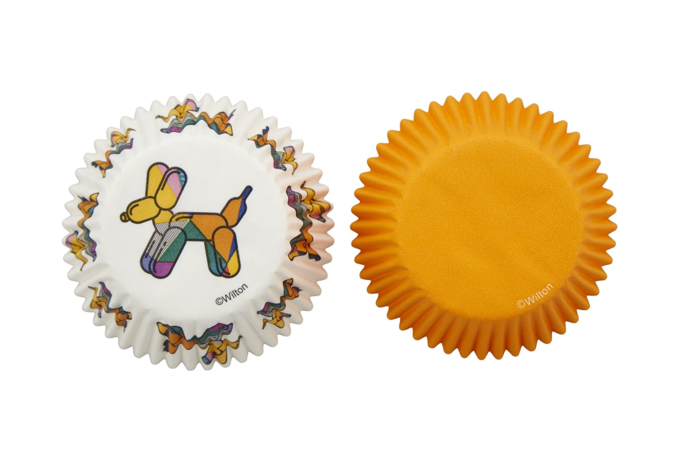 Wilton Baking Cups Balloon Dog and Orange