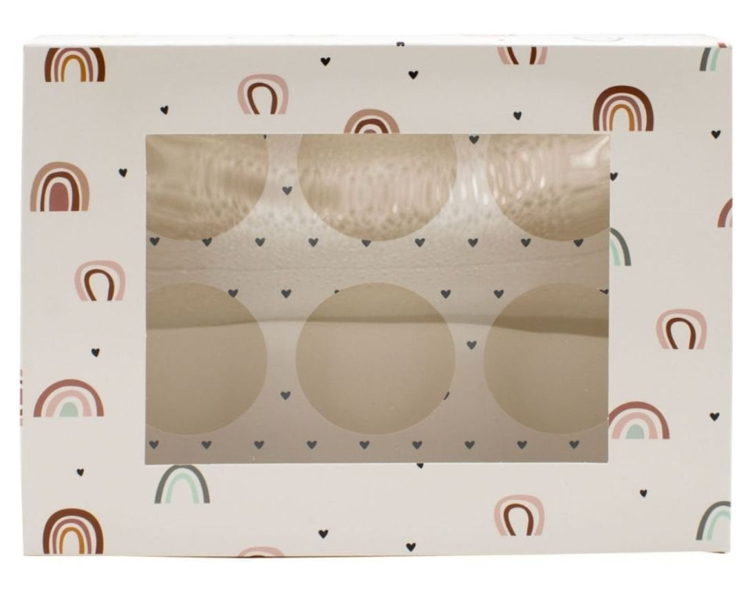 Simply Making Cupcake Box - Boho Rainbow, 2 Stück