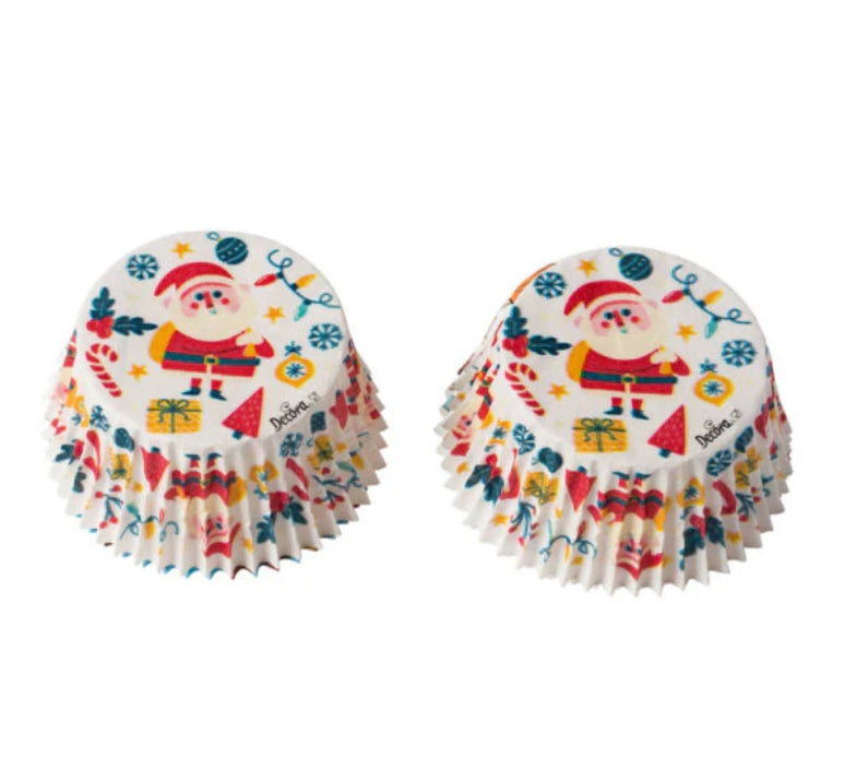 Decora, Cupcake-Förmchen Weihnachtsmann (36er)