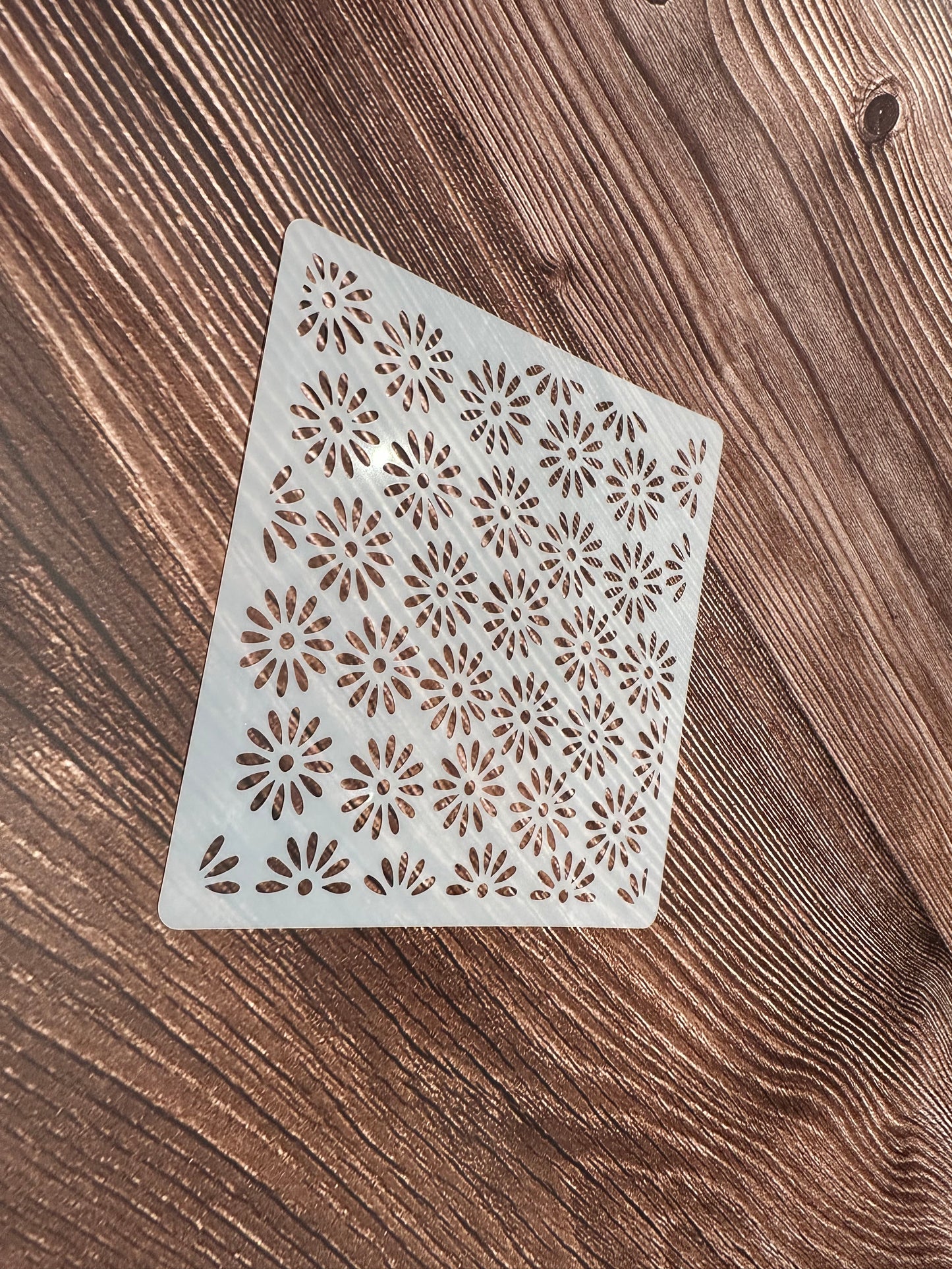 Stencil Prägematte Blumen