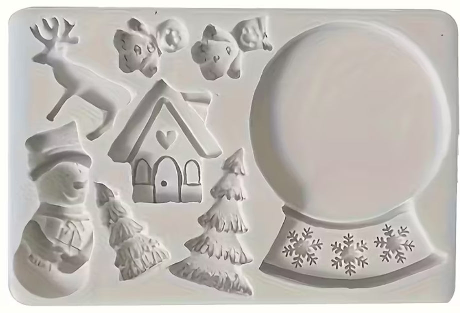3D Weihnachtssilikonform