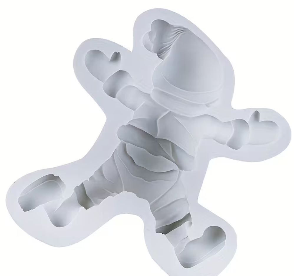 Große 3D Weihnachtsmann-Silikonform