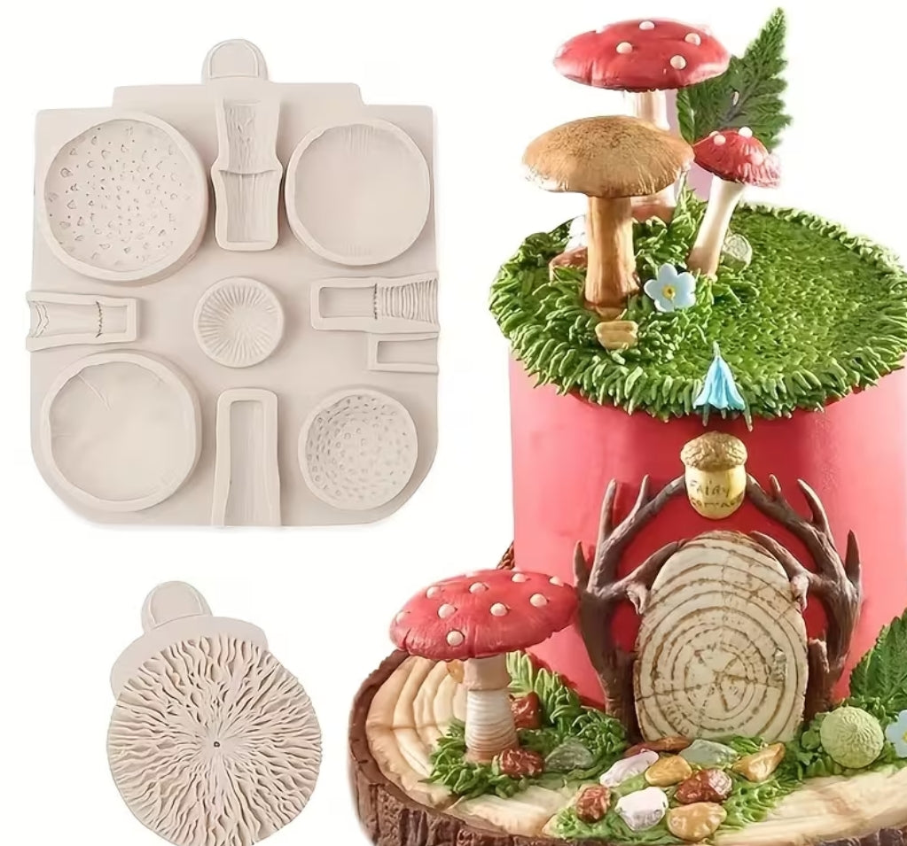 Silikonform - Giftpilz und Pilze