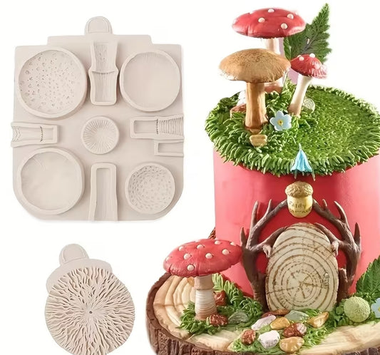 Silikonform - Giftpilz und Pilze