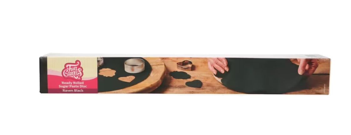 Fondantdecke schwarz 36 cm