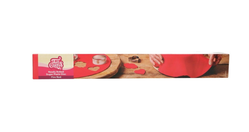 Fondantdecke rot 36 cm