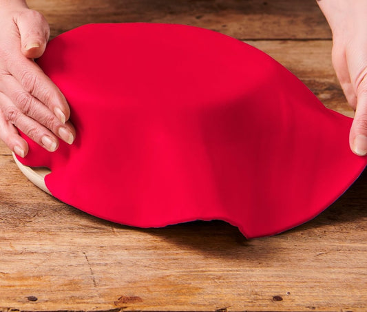 Fondantdecke rot 36 cm
