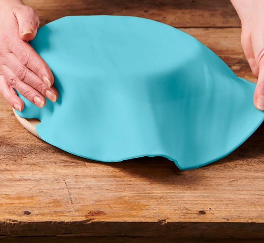 Fondantdecke hellblau 36 cm