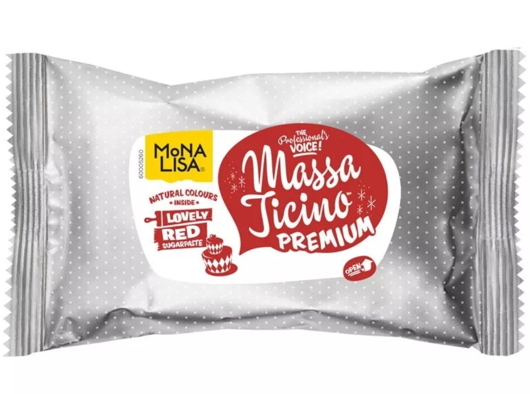 Rollfondant Massa Ticino Lovely Red 250g
