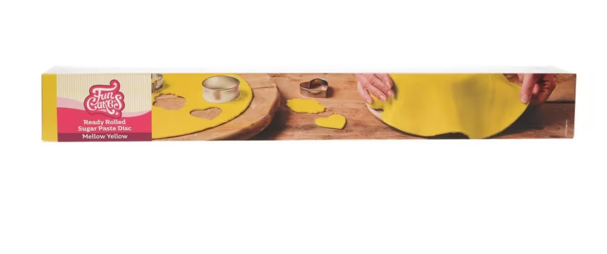 Fondantdecke gelb 36 cm