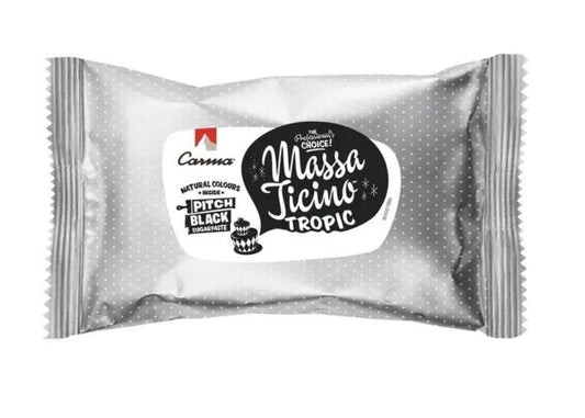 Rollfondant Massa Ticino Pitch Black 250g