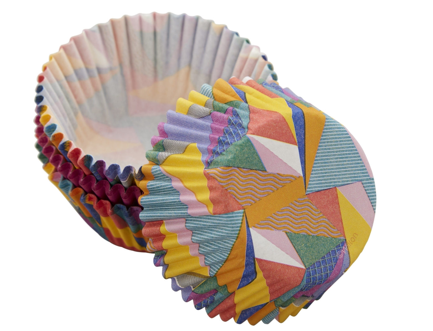 Wilton Baking Cups Duo Pop Art Triangle and Solid Purple