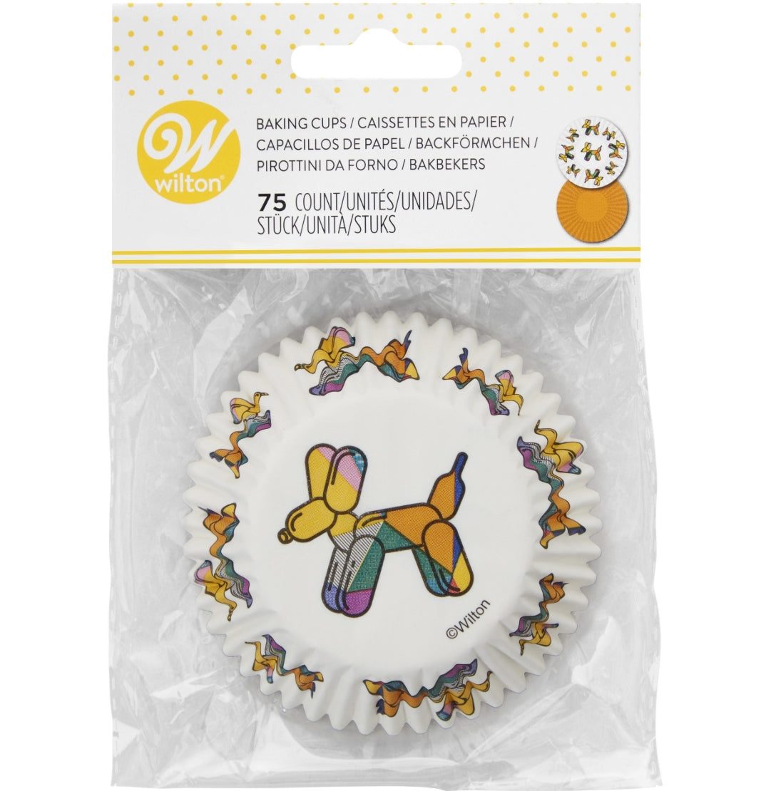 Wilton Baking Cups Balloon Dog and Orange