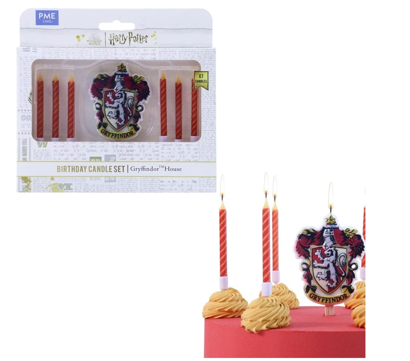 PME Harry Potter Kerzenset Gryffindor 7 cm