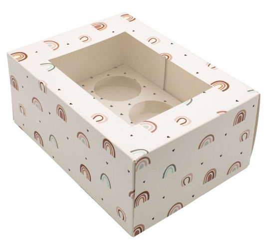 Simply Making Cupcake Box - Boho Rainbow, 2 Stück