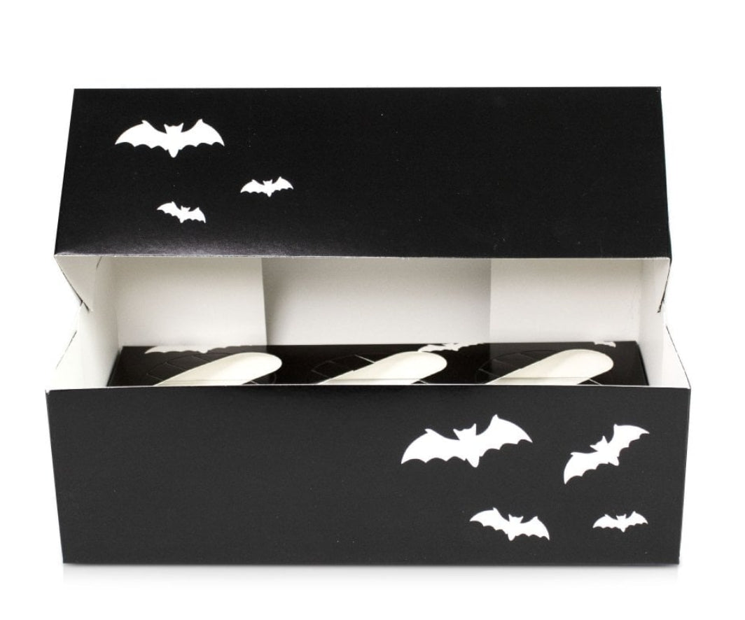 Halloween-Fledermaus-Satin-Cupcake-Box, 1 Stk