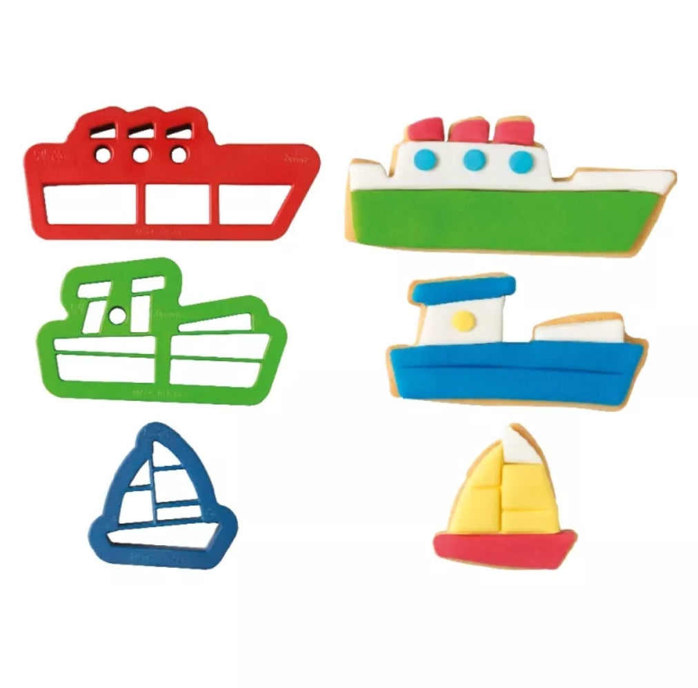 Decora, Ausstecher - Boote (3er Set)