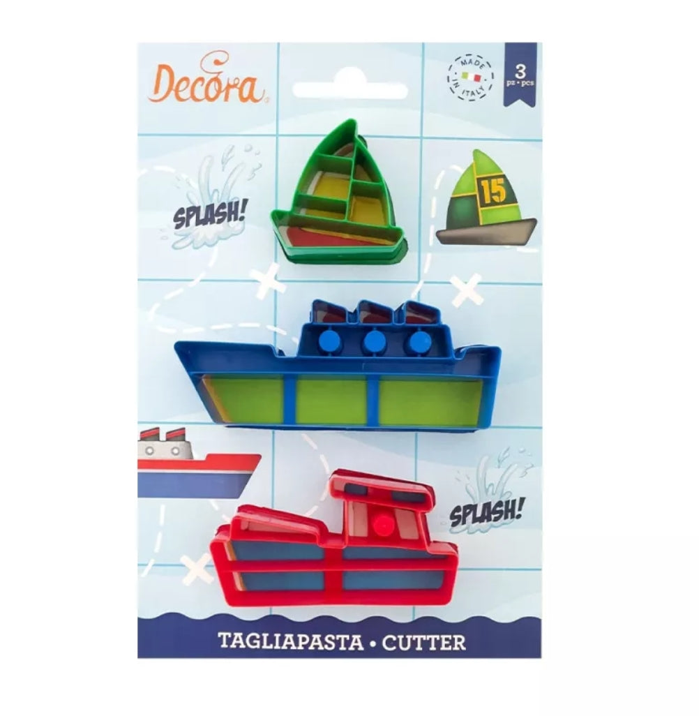 Decora, Ausstecher - Boote (3er Set)