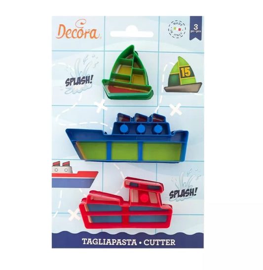 Decora, Ausstecher - Boote (3er Set)