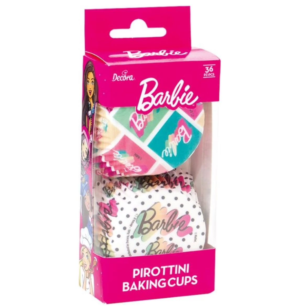 Cupcake-Förmchen - Barbie Mehrfarbig (36 Stk.)