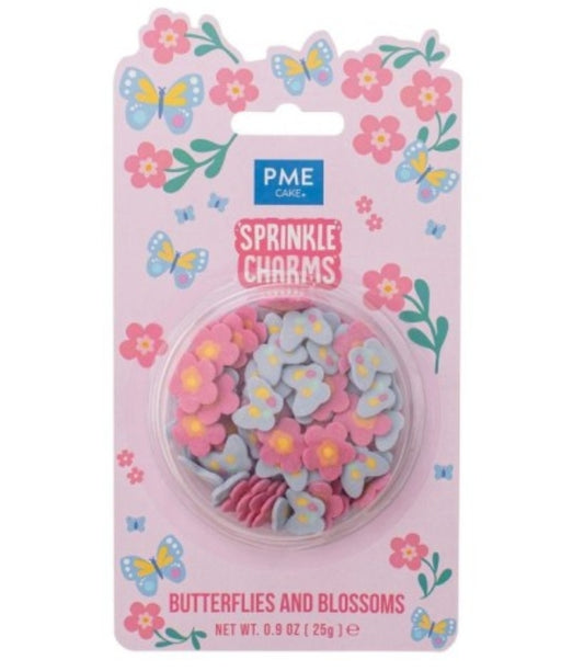 PME Sprinkle Charms Schmetterlinge & Blumen 25g