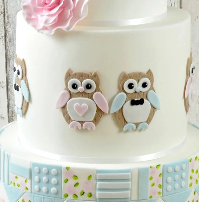 FMM Eulen Ausstecher Mama & Baby 4er Set