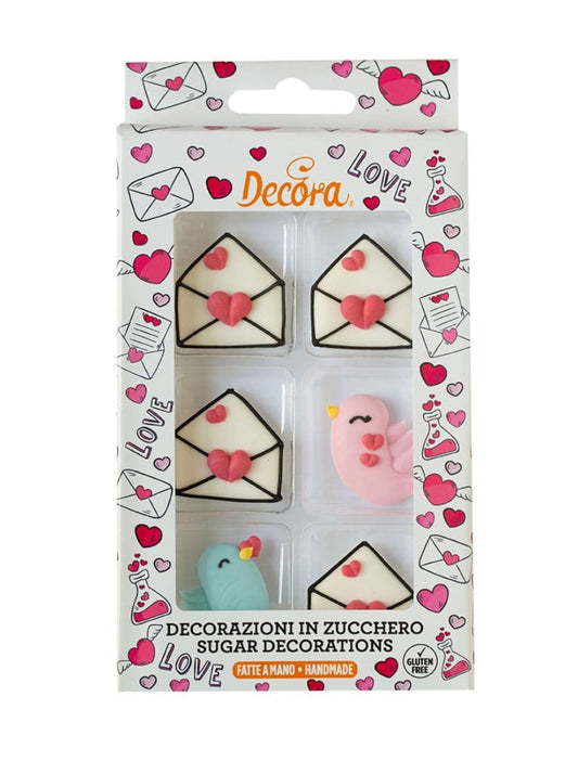 Decora, Zuckerdekoration Liebesbuchstaben