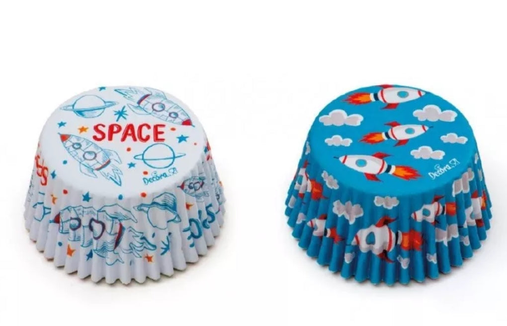 Cupcake-Förmchen Weltall, 36 Stück