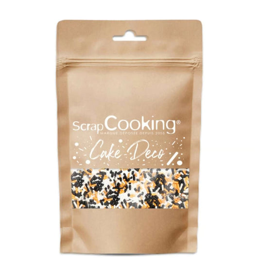 Scrap Cooking Zuckerstreusel Konfetti Halloweenfarben 80g