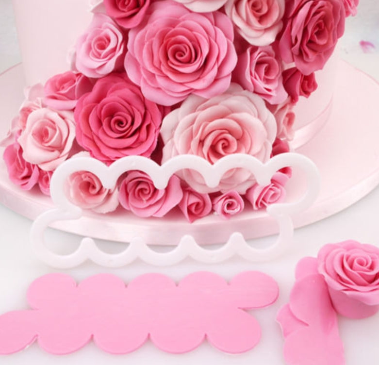 3 Rosenblüten-Fondantausstecher