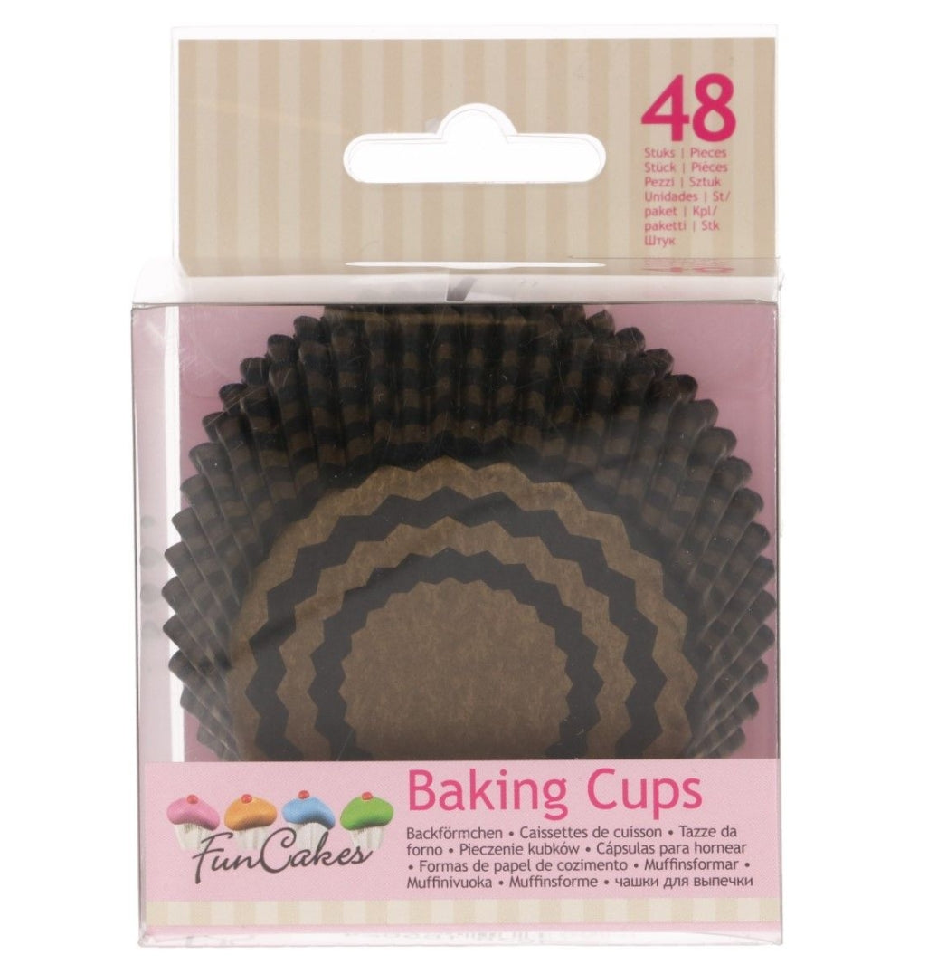FunCakes Cupcakes Chevron Gold 48 Stk.