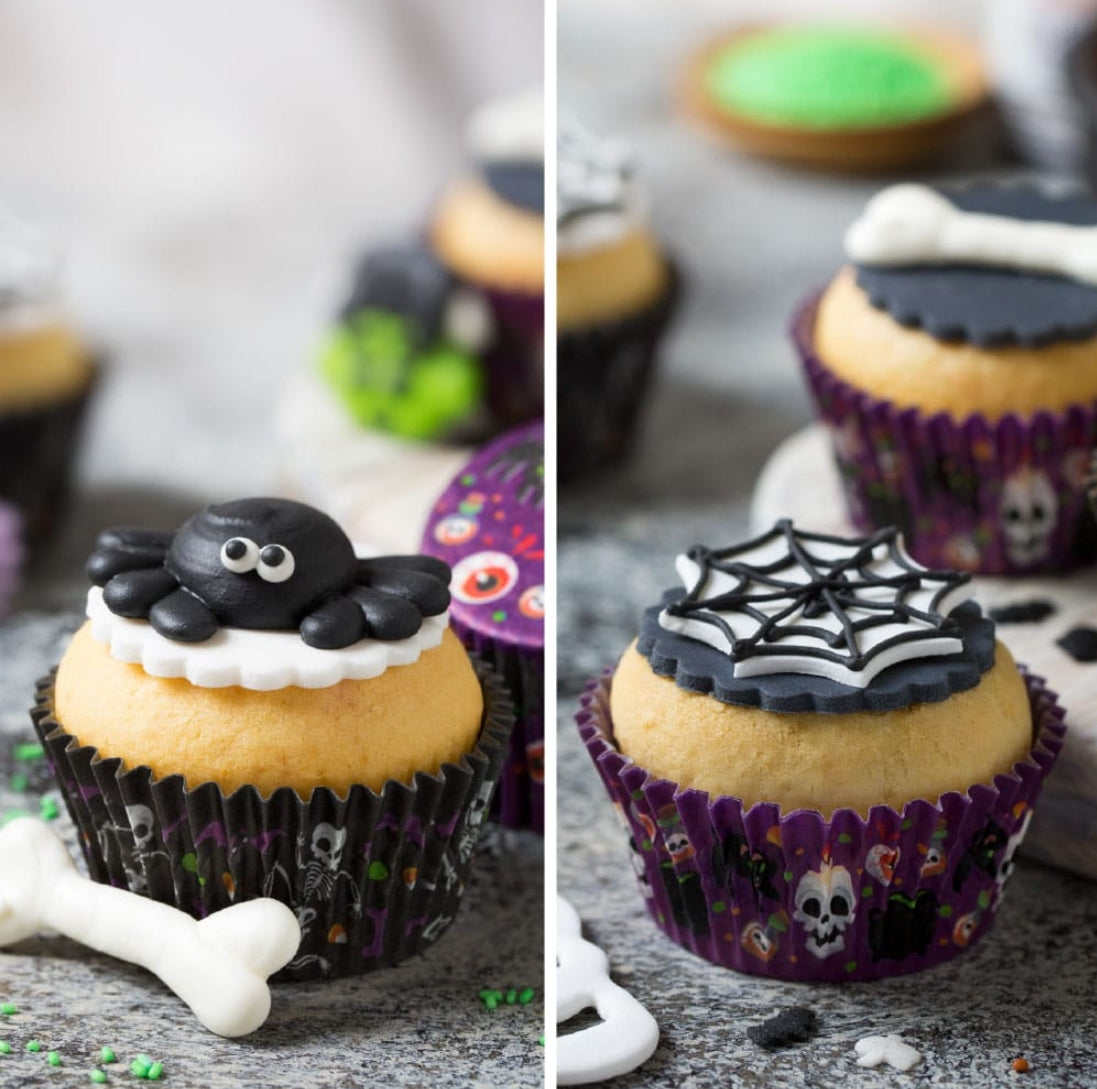Cupcakes-Förmchen "Skelett"
