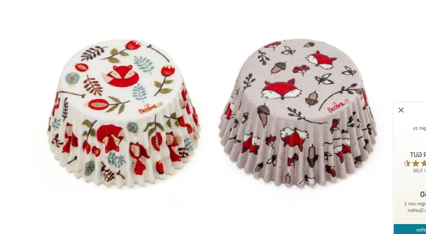 Decora Muffin Backform Fuchs 36 Stück