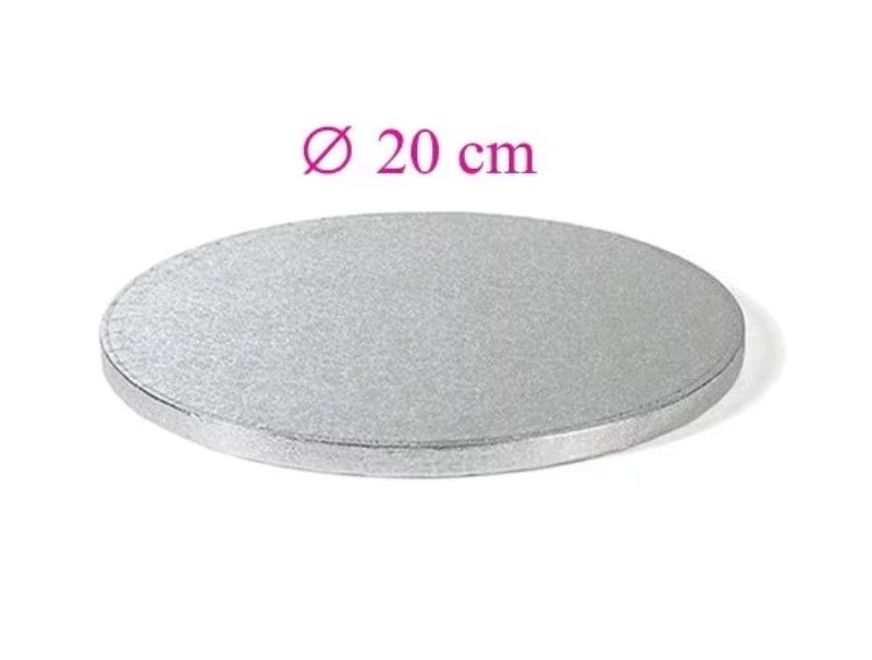 Runde silberne Tortenplatte 20 cm