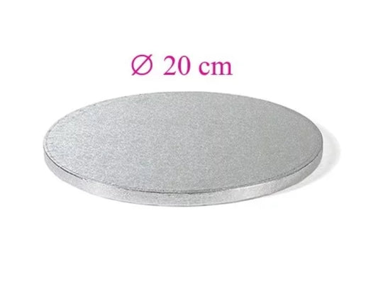 Runde silberne Tortenplatte 20 cm