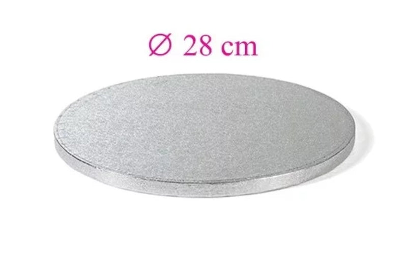 Runde silberne Tortenplatte 28 cm