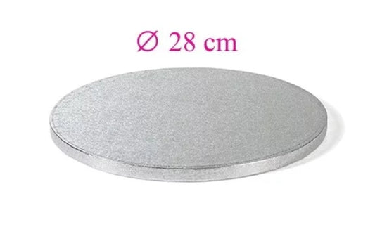Runde silberne Tortenplatte 28 cm