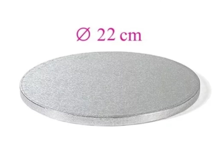 Runde silberne Tortenplatte 22 cm