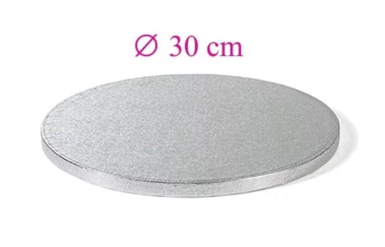 Runde silberne Tortenplatte 30 cm