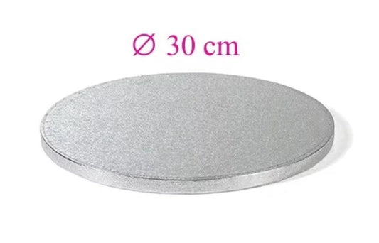 Runde silberne Tortenplatte 30 cm