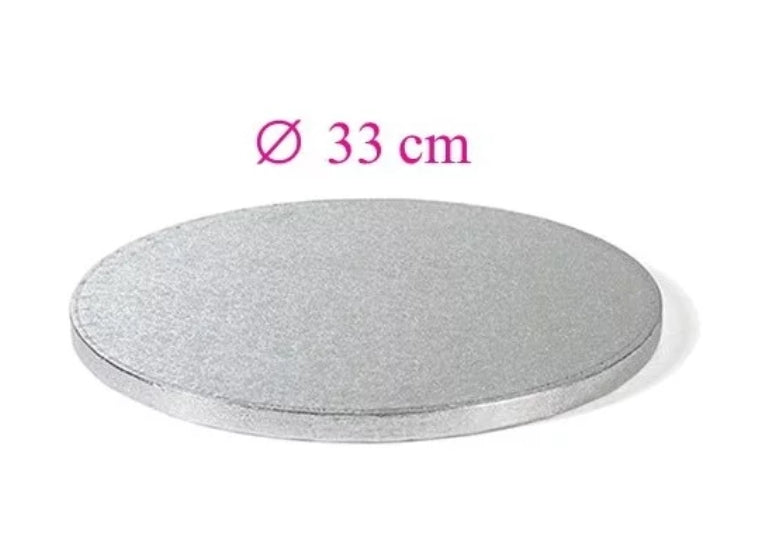 Runde silberne Tortenplatte 33 cm