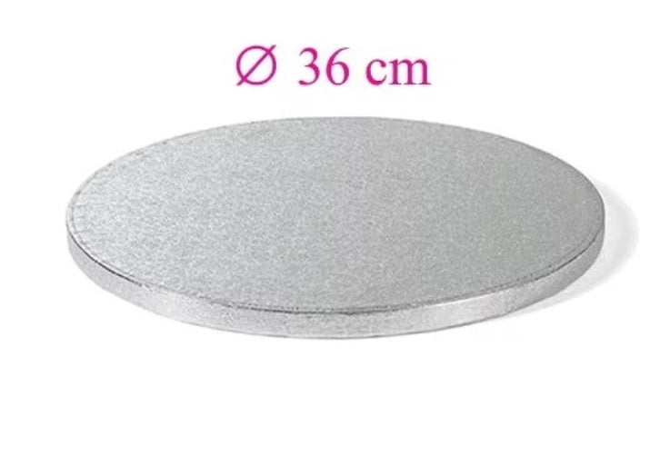 Runde silberne Tortenplatte 36 cm