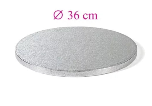 Runde silberne Tortenplatte 36 cm