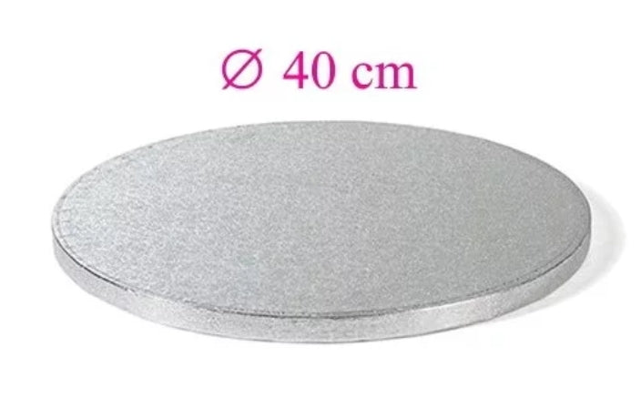 Runde silberne Tortenplatte 40 cm