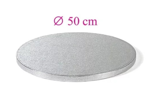 Runde silberne Tortenplatte 50 cm