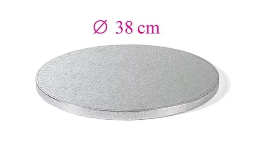 Runde silberne Tortenplatte 38 cm