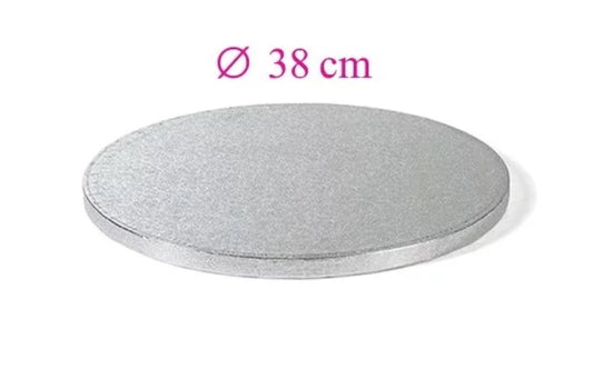 Runde silberne Tortenplatte 38 cm