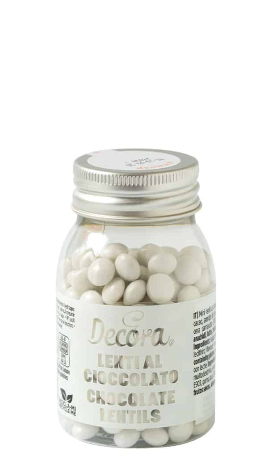 Mini lenti al cioccolato al latte bianche MHD Juni 2026